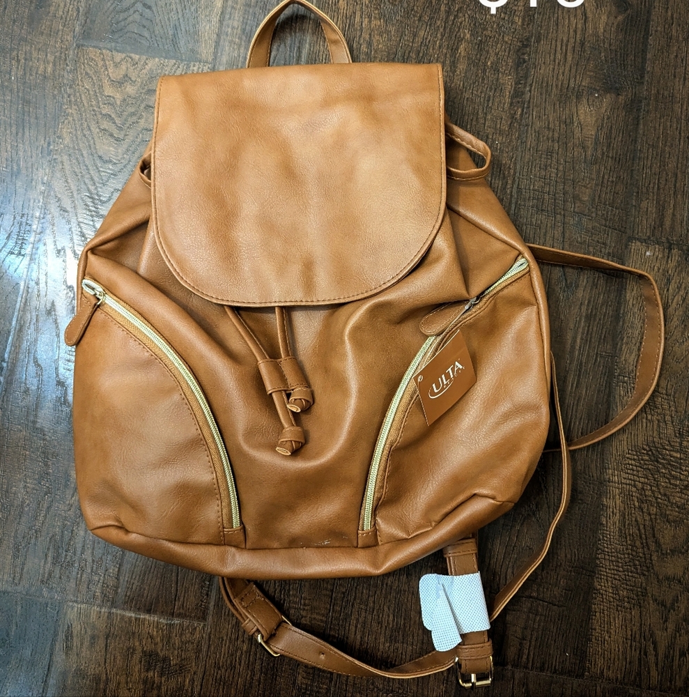 Drawstring Brown Bag